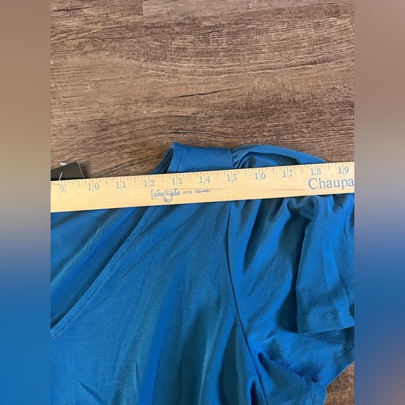 Torrid Legion Blue Crepe Flutter Short Sleeve Midi Dress Women's 1X NEW NWT F9‎ - Picture 6 of 8